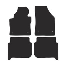 VW36-1 Jeu Tapis De Sol Velour Premium Cuir Noir pour Volkswagen Touran I 2003-2