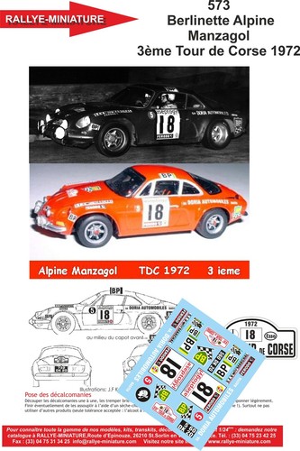 Decals ref 0573 alpine - decals,