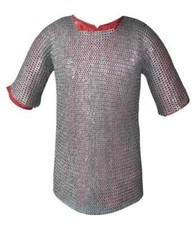 Acier Doux 9mm Plat Anneau 17 Échelle, Riveté Avec Rondelle Haubergeon Chaîne