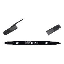 [WS-PK33] TOMBOW Feutre Dessin Double Pointe 0,8 et 0,3 mm TwinTone noir