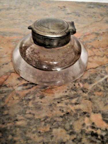 Ancien encrier verre - ,