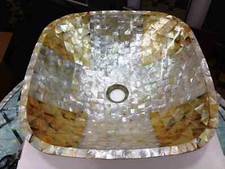 Lavabo En Marbre De 15" /