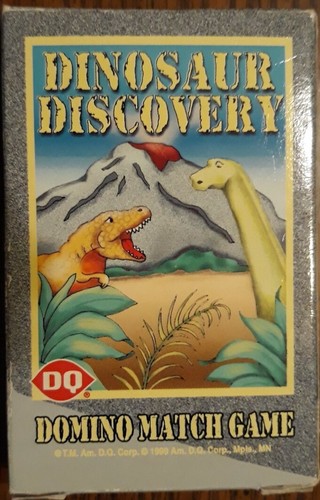 Dino domino match playing card - match,