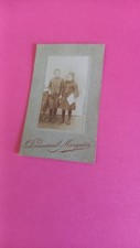 PHOTO CDV  ENFANT  GARÇON  ET FILLE  PHOTOGRAPHE  VINCENNES  DUMESNIL MARGUIN