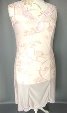 Nuisette Combinaison vintage dentelle nylon satiné Taille L FR44 US12 UK16 EU42