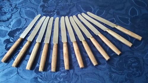 Anciens couteaux bois lame - couteaux,