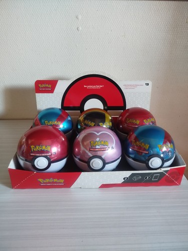 Lot pokeball tin - de, 6