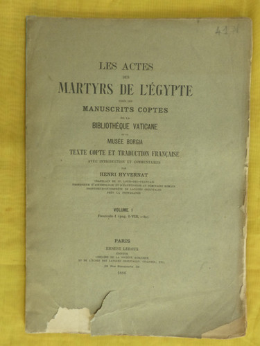 Hyvernat les actes des - -,