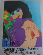 Ancienne Affiche l’Exposition WALASSE TING – Galerie MAEGHT 1974 – Lithographie