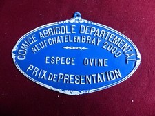 PLAQUE DE CONCOURS AGRICOLE / neufchatel en bray  2000 /  espèce ovine
