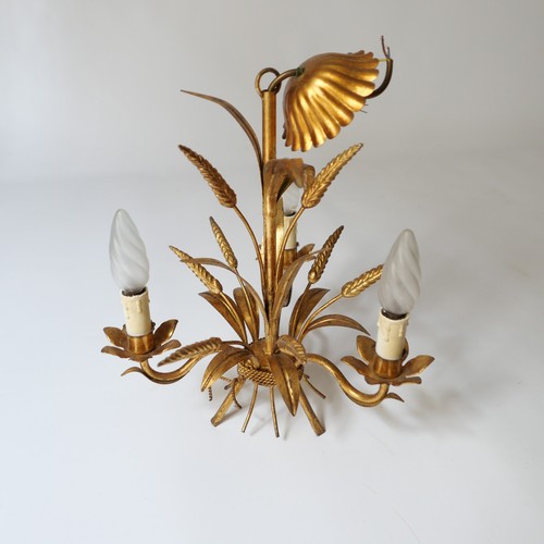 Lampe lustre metal vintage - en,