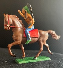 Vintage - 7 Figurines cavaliers cowboys indiens - 1960 - Starlux