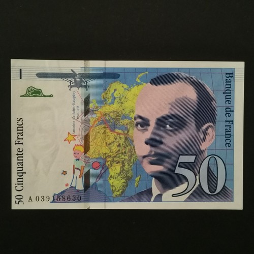 Billet francs saint - billet, exupery