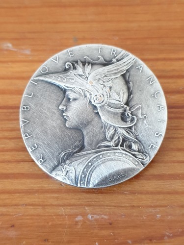 Médaille bronze argenté - en,