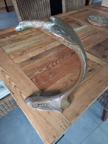 Pied lampe aigle ancien bronze - lampe,