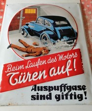 ancienne plaque en tole beim laufen des motors