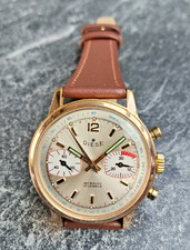 Montre DIESE Chronographe mécanique Homme Vintage bracelet en cuir Neuf 