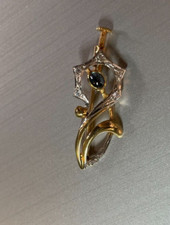 BROCHE hippocampe Plaqué or -