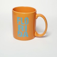 Ancien Mug Orange FLORIDA Mc Café Donald's en Céramique Macdo Mac Donald Do 