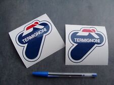 2 stickers autocollants Termignoni 90mm auto moto A051