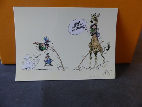 Carte postale franquin gaston - postale,