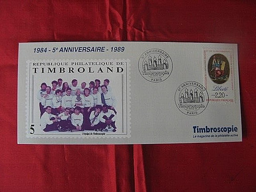 610 carte timbree 5e - carte,