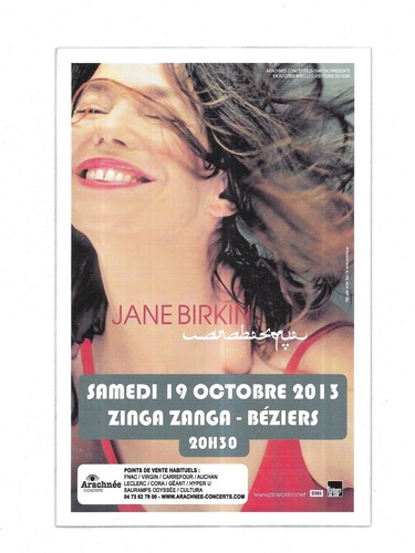 Rare flyer jane birkin - /,
