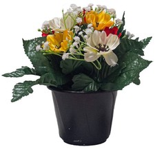 Pot de fleurs artificielles