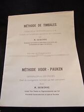 "Partition Méthode timbales Dewinne Music Sheet