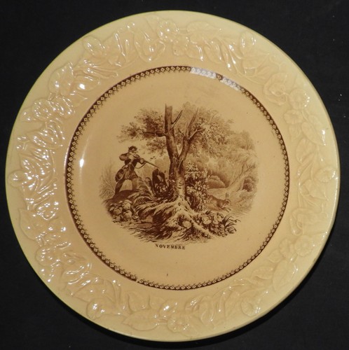 Assiette xixè faïence - assiette, de