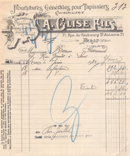 1927 fournitures generales - fournitures,