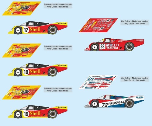 Decals porsche 962c mans - porsche,