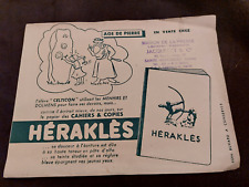 Buvard Heraklès Age de Pierre Maison Presse Sainte Ménéhould
