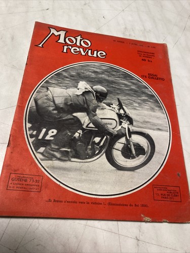 Magazine moto revue 1181 1954 - magazine,