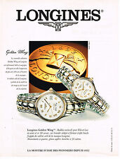 PUBLICITE ADVERTISING 025  1995  GOLDEN WING   les  montres  LONGINES