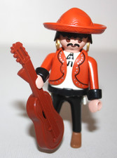 PLAYMOBIL 3802 HOMME MEXICAIN AVEC GUITARE MINE D'OR MC LAREN'S WESTERN