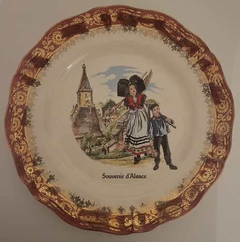 Assiette alsace décorative - assiette,