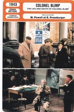 Fiche Cinéma - MICHAEL POWELL - COLONEL BLIMP - 1943