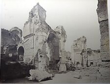 PHOTO TERMES DE CARACALLA ROME 19EME ALBUMINE CARTON CONTRECOLLE N 7920 A705
