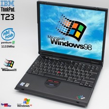 PC Portable IBM THINKPAD T23 Intel Pentium 3 1133MHZ Windows 98 Lan DVD 40GB