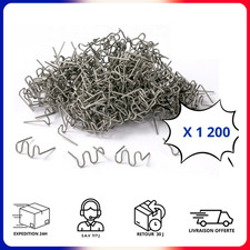 Agrafes Soudeuse Pare-Choc Soudure Plastique Réparation 1 200 Pièces