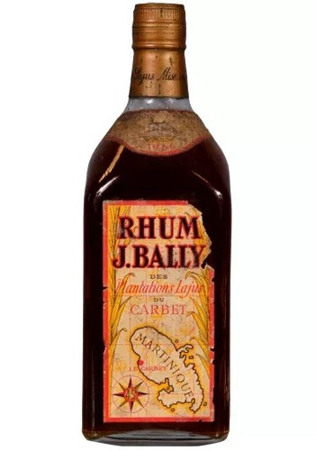 Bouteille rhum bally de - de,