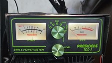 RARE PRESIDENT TOS-2 SWR  PWR Meter ROS TOS - 20W 200W 2KW ( ZETAGI CRT MIDLAND 