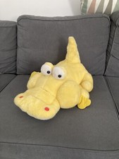 Grande Peluche Crocodile Jaune