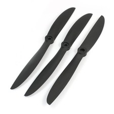 3pièces Avion Radiocommandé DIY Assemblage Pièce Moteur Hélice Prop 2 Pales 11x7