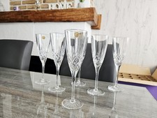 6 Flûtes A Champagne 6 Verres A Eau 6 Verres A Vin Rouge D'arques Modèle William