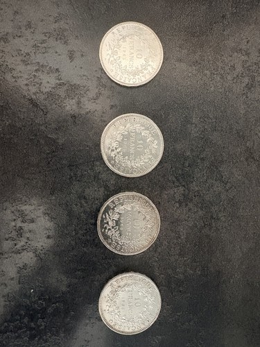 Lot pièces 10 - de, francs