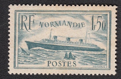 Timbre france 1934 paquebot - france, 1934-36