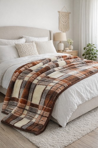 Mérinos couverture pure laine - pure,