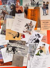 BERTHET LOISEL SCHUITEN CHALAND WALTHERY LOT 29 CARTONS INVITATION EXPO ESPACE B